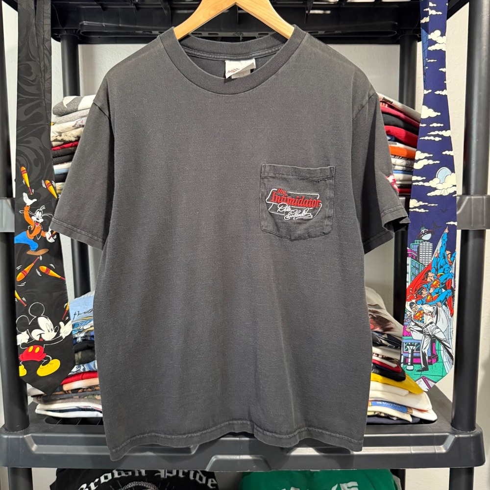 Winners Circle Pocket Tee Dale Earnhardt The Intimidator Medium Black Racing Tee
